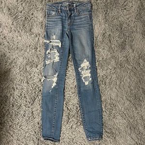 american eagle jegging size: 0 theyre low rise